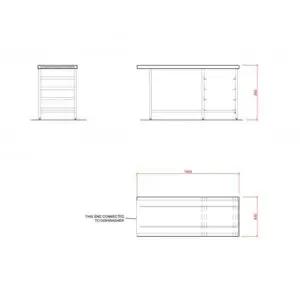 Hobart SCR1650 Outlet Single Rack Table