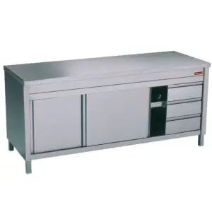 Diamond TA207CD/U Table On Neutral Cupboard And 3 Drawers On The Right