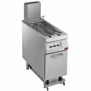 Diamond E22/F23CEA4-S Double Basket Freestanding Electric Fryer on Neutral Closed Cupboard, 18kW