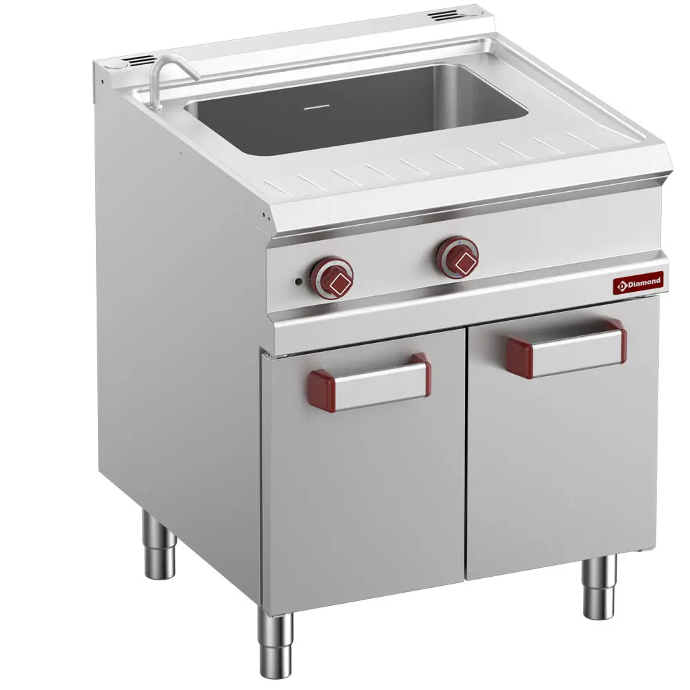 Diamond E7/CPA7-N Freestanding Electric Pasta Cooker on 2 Neutral Closed Cupboards, 9kW