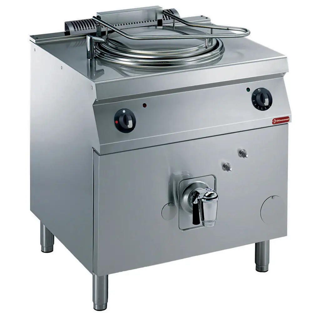 Diamond G17/M60I8-N Gas Indirect Heating Rounded Kettle on Board, 60 Litres