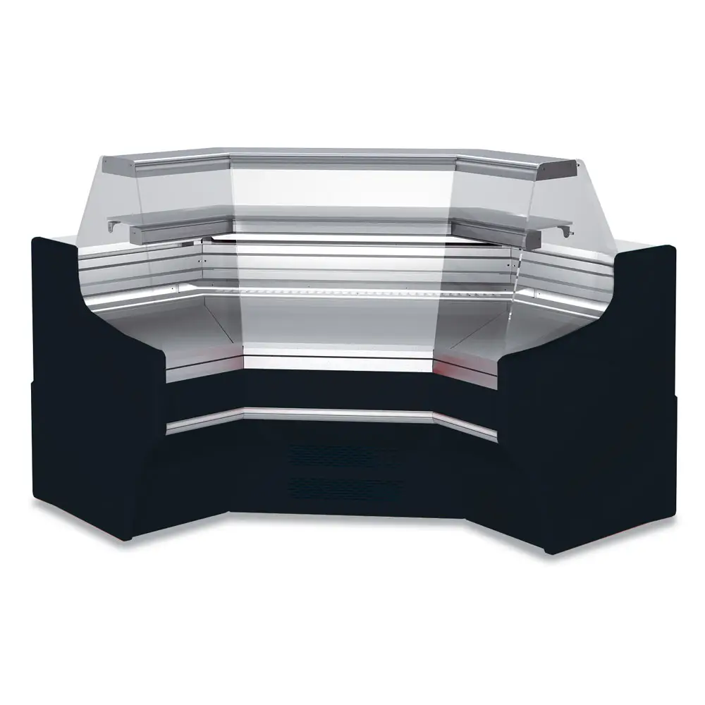 Diamond ATL/A93-RP-B5 Black Closed Angle Refrigerated Serveover Counter, 1500mm