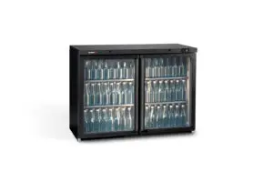 Gamko MG3/275G Maxiglass Hinged Glass Double Door Undercounter Bottle Cooler, 275 Litres