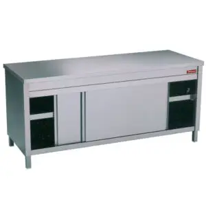 Diamond TA166/U Table On Neutral Cupboard 2 Sliding Doors