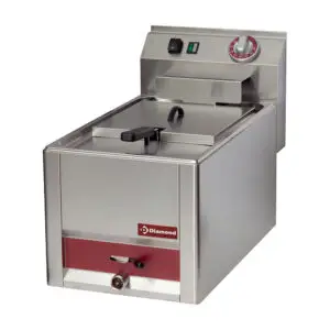 Diamond ES6/F8T-N Single Basket Countertop Electric Fryer, 3kW