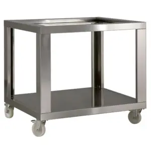 Diamond SLD12/35-N Stainless Steel Support Ld12/35-N, Nylon Wheels, 2 With Brakes
