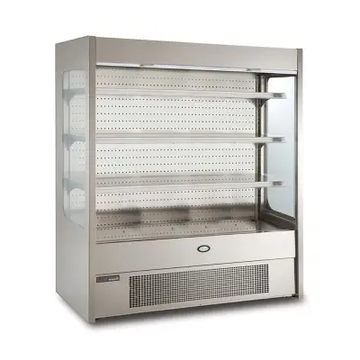 Foster FMSLIM1800NG/18-163 Slimline Multideck with Nightblind and Glass End Panels, 1800mm