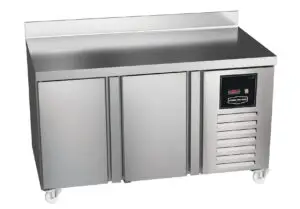 Sterling Pro Green SNI-7-135-20-SB 2 Door Counter Freezer with 100mm Splashback, 290 Litres