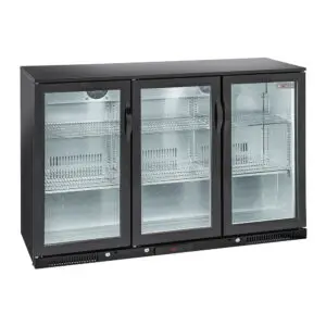 Diverso WR-TAB3-B3 Ventilated "back bar" bottle cooler, 3 swing glass doors