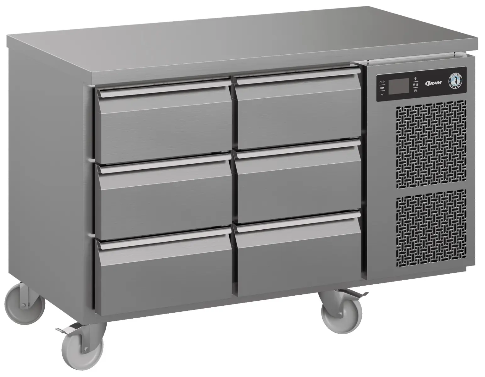 Hoshizaki Premier K 2 A 3D 3D C U 6 Drawer Stainless Steel Refrigerated Counter, 301 Litres