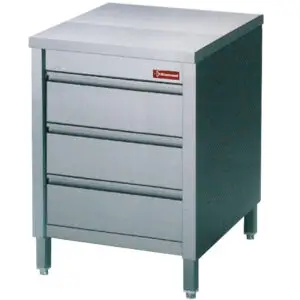 Diamond TACS67/B Table On Cupboard With 3 Drawers Gn1/1