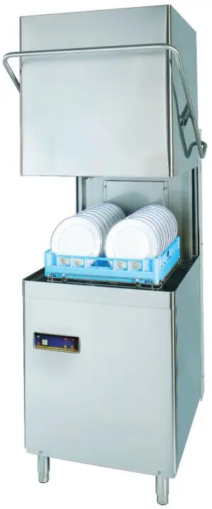 DC SD900CP Standard Range 500mm Basket Passthrough Commercial Dishwasher with Chemical Pumps, 18 Plates