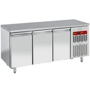 Diamond TP3B/H-R2 3 Door Stainless Steel Freezer Counter, 550 Litres