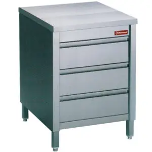 Diamond TACS67/M Working table on cupboard with 3 drawers