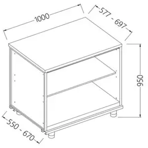 Diamond NN10X Neutral Rear Cabinet