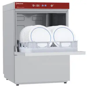 Diamond D86/6-A 500mm Basket Frontloading Dishwasher with Integral Softener, 18 Plates