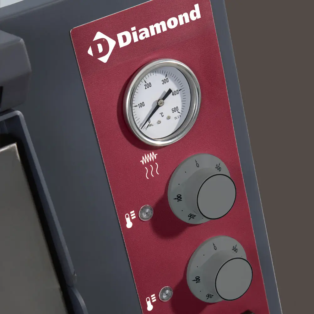 Diamond EFP/6R Electric Single Deck Pizza Oven, 6 x Ø330mm Pizzas - Image 2