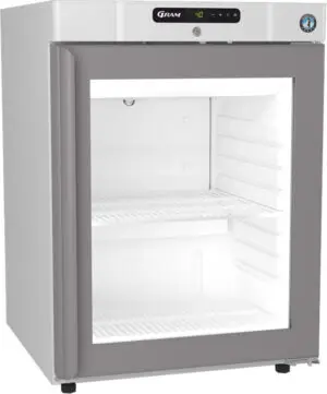 Hoshizaki Compact KG220 L-DR G U Glass Single Door White Undercounter Display Fridge, 123 Litres