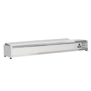 Diverso WR-SX18-C5 Topping shelf 8x GN1/4 - 150 mm, with stainless steel lid