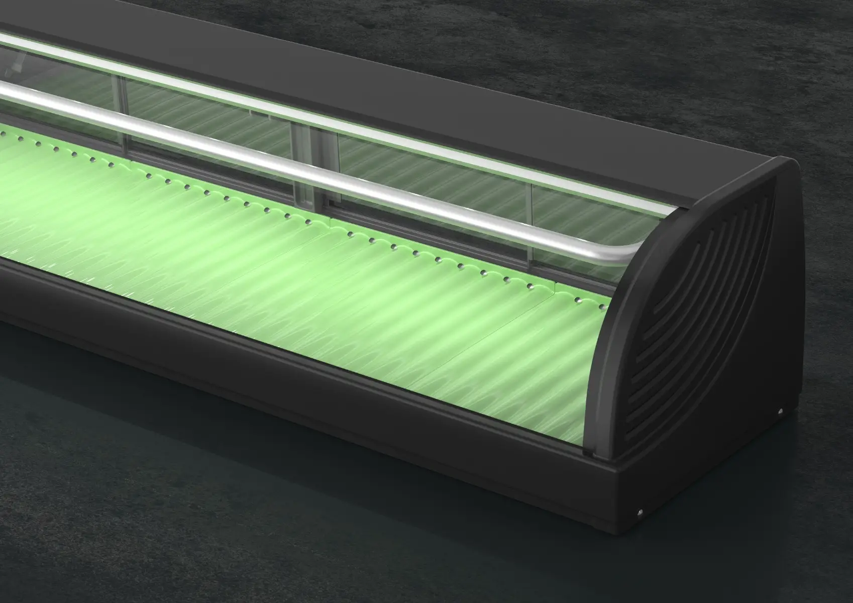 Hoshizaki HNC-120BE-L-BLH Left-Sided Sushi Display Case with LED Lighting, 42 Litres - Image 2