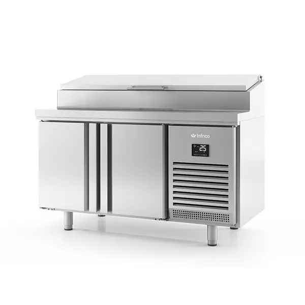INFRICO Double Door Refrigerated Prep Counter With Raised Collar