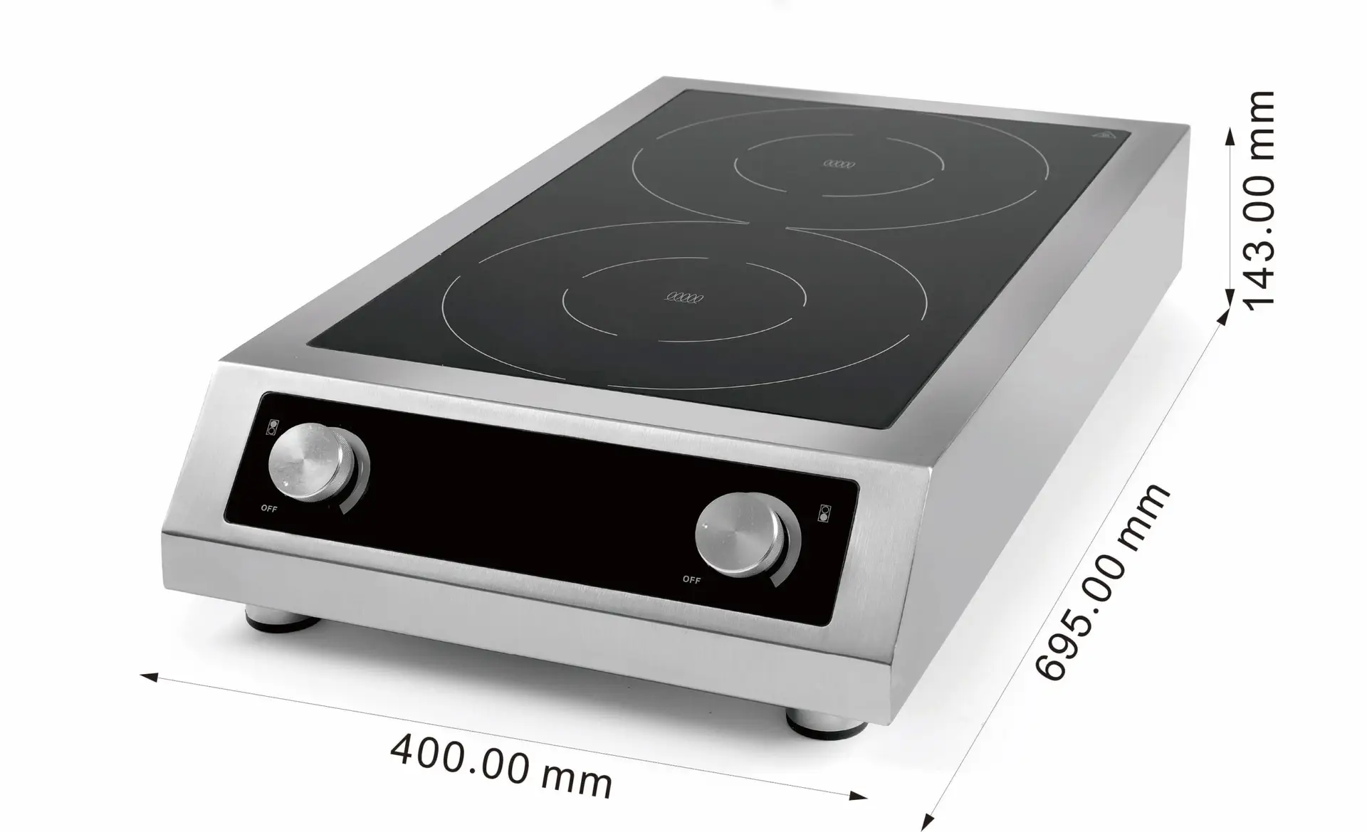 COUNTERTOP INDUCTION COOKING TOP 2 HOBS ONLY SUITABLE FOR INDUCTION PANS - Image 6