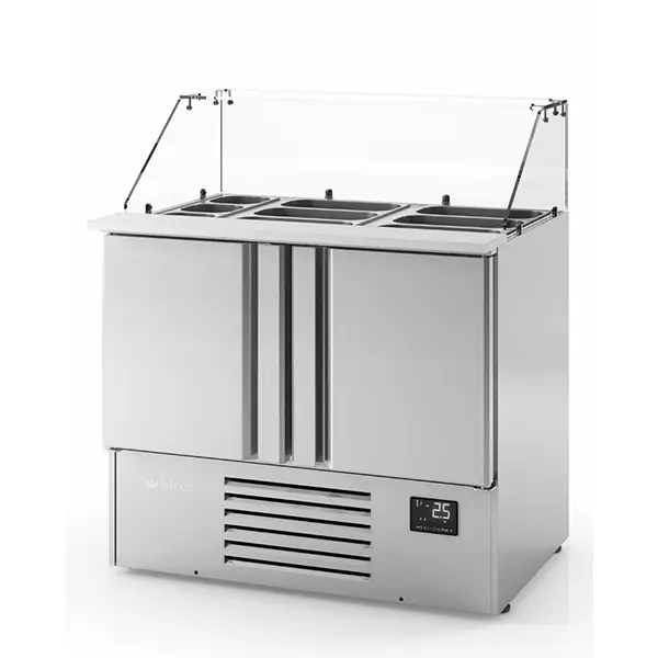 INFRICO Compact Double Door Refrigerated Counter With Display