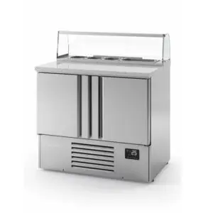 INFRICO Compact Double Door Refrigerated Pizza Prep Counter