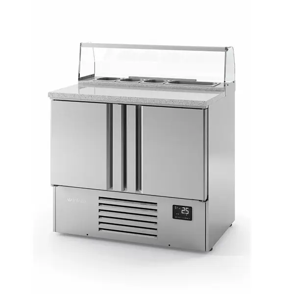 INFRICO Compact Double Door Refrigerated Pizza Prep Counter