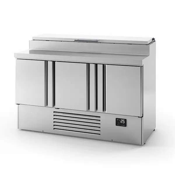 INFRICO Compact Triple Door Refrigerated Counter With Raised Collar