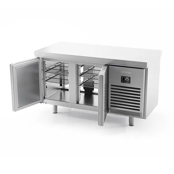 INFRICO Double Hinged Door Pass Thru Refrigerated Counter