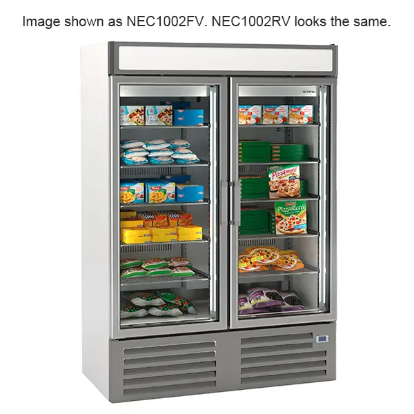INFRICO Double Glass Door Refrigerated Merchandiser 1000L