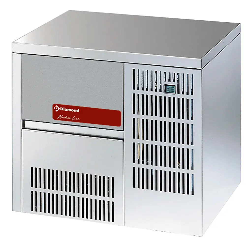 Diamond ICE19INCAS Stainless Steel Whole Ice Cube Maker, 155kg/24hrs Output / 65kg Storage