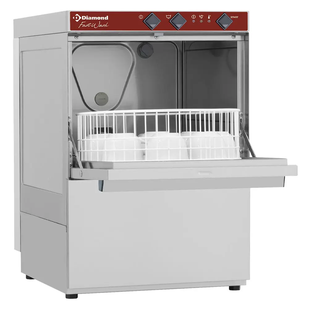 Diamond DC202/6R 350mm Basket Frontloading Glasswasher, 30 Baskets/hour