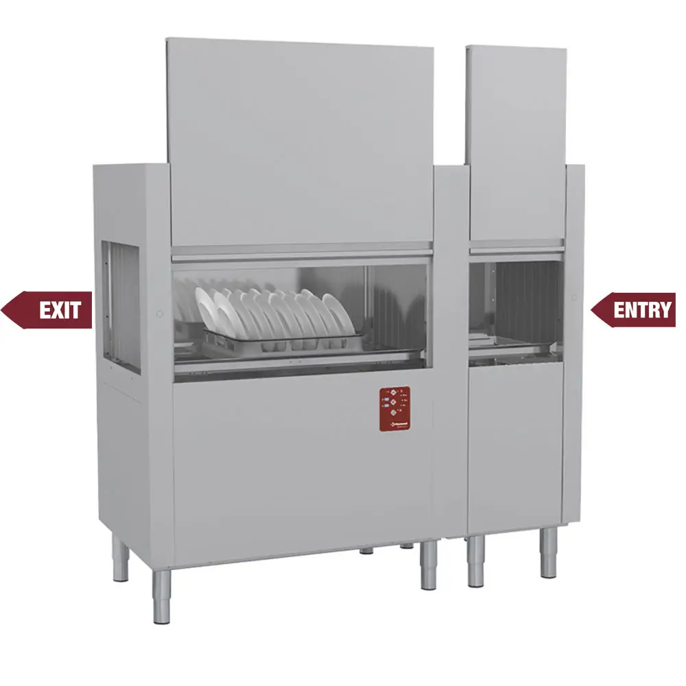 Diamond DATIC20E/7-DX- Rack Conveyor Dishwasher, 200 Baskets per Hour