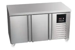 Sterling Pro Green SNI-7-135-20-NS 2 Door Counter Freezer Plain Top, 290 Litres
