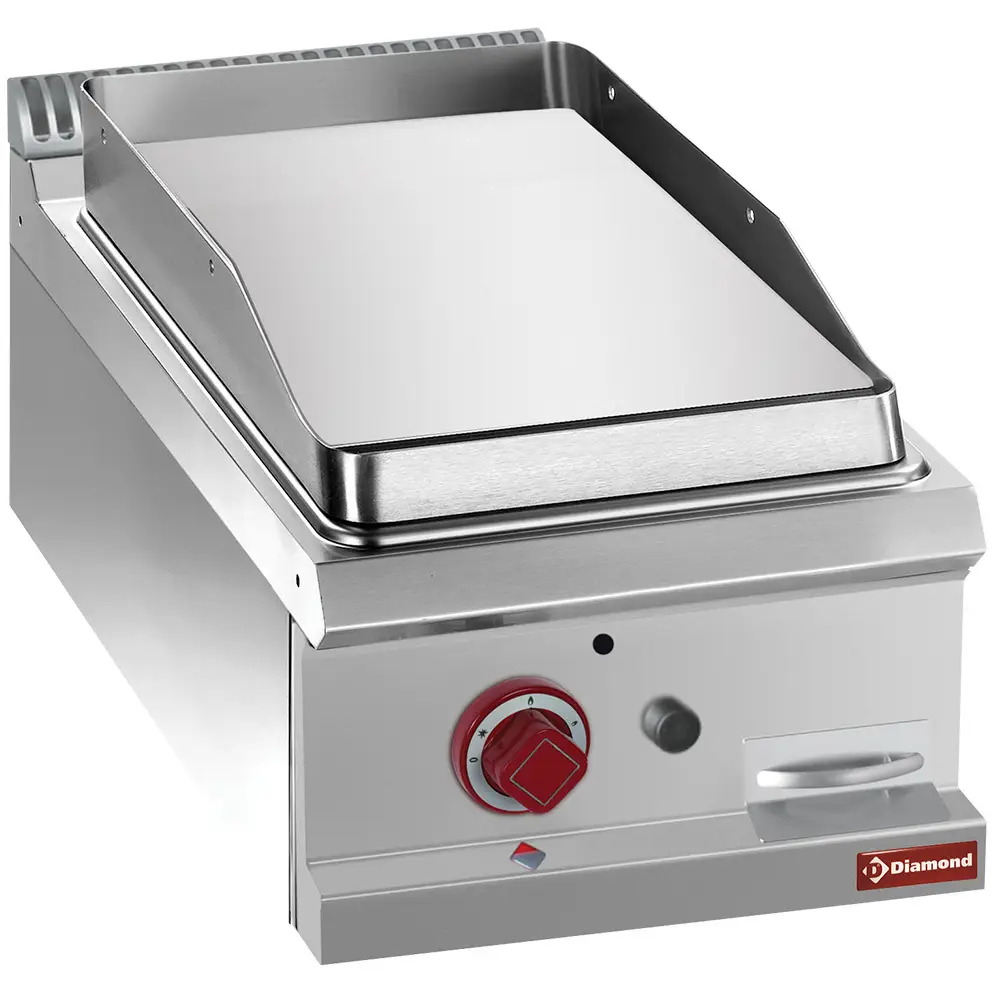 Diamond G7/PLCD4T Gas fry top smooth hard chromed plate, module 1/2 -TOP-