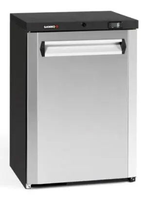 Gamko MG3/150LCS Maxiglass Left Hand Hinged Stainless Steel Front Single Door Undercounter Bottle Cooler, 150 Litres