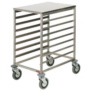 Diamond EPZ/8X Stainless Steel Plate Ladder, 8X 600X400 Mm, 75 -Mm Space, Stainless Steel Upper Tablet