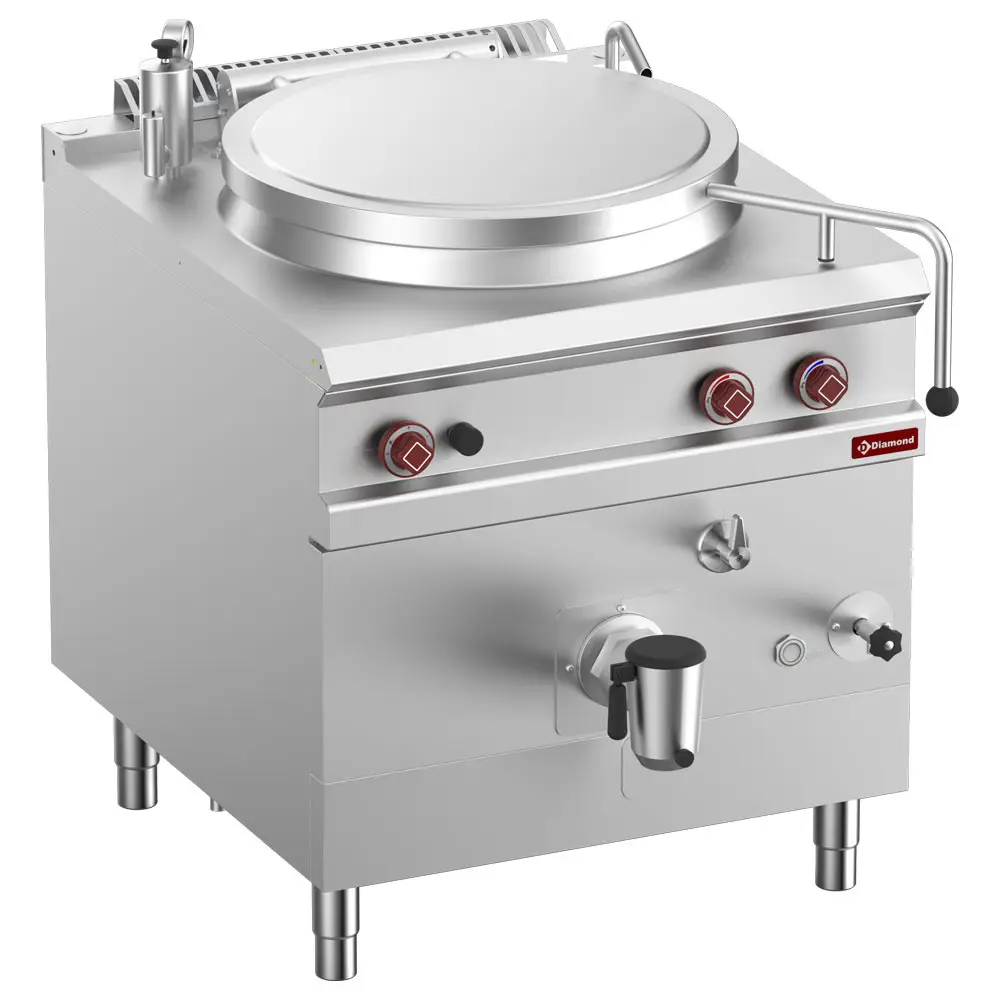 Diamond G9/M15I8-N Gas Indirect Heating Boiling Pan on Cupboard, 150 Litres