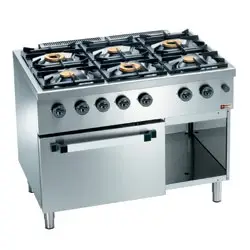 Diamond C6GFA11-SP Gas Oven & Open Cupboard