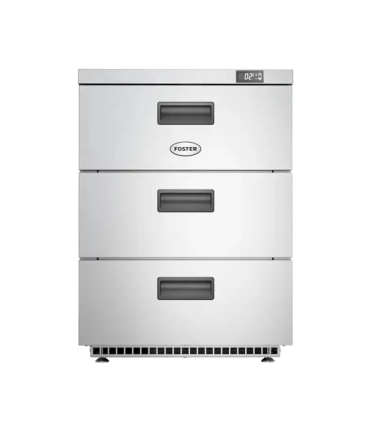 Foster HR150/3D/13-106 3 Drawer Undercounter Cabinet Refrigerator, 150 Litres - Image 2