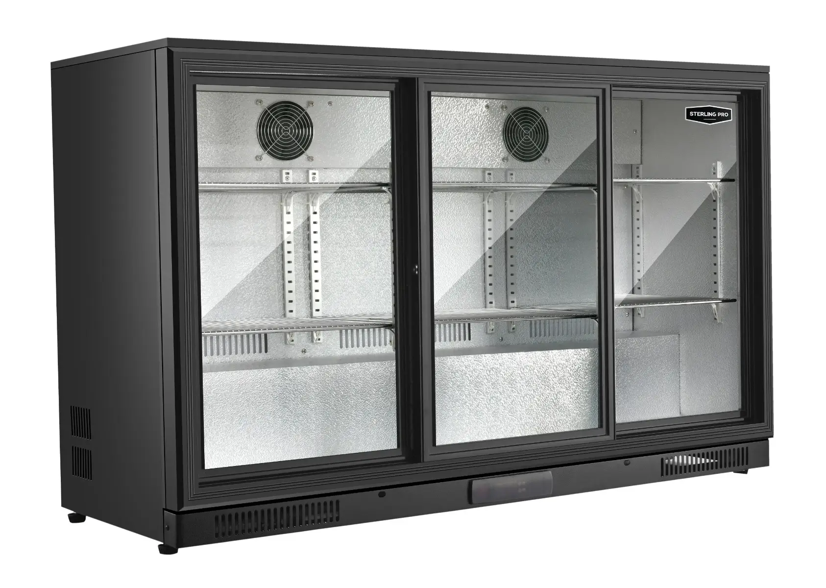 Sterling Pro GRADED Green SP3HC-BS Sliding Triple Door Bottle Cooler, 274 x 330ml Bottles - Image 2