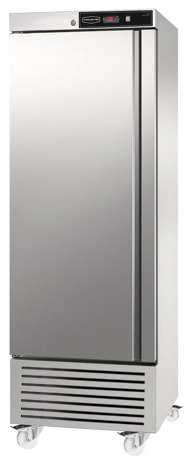 Sterling Pro Green SPI600L Single Door Left Hinged Upright Fridge, 600 Litres