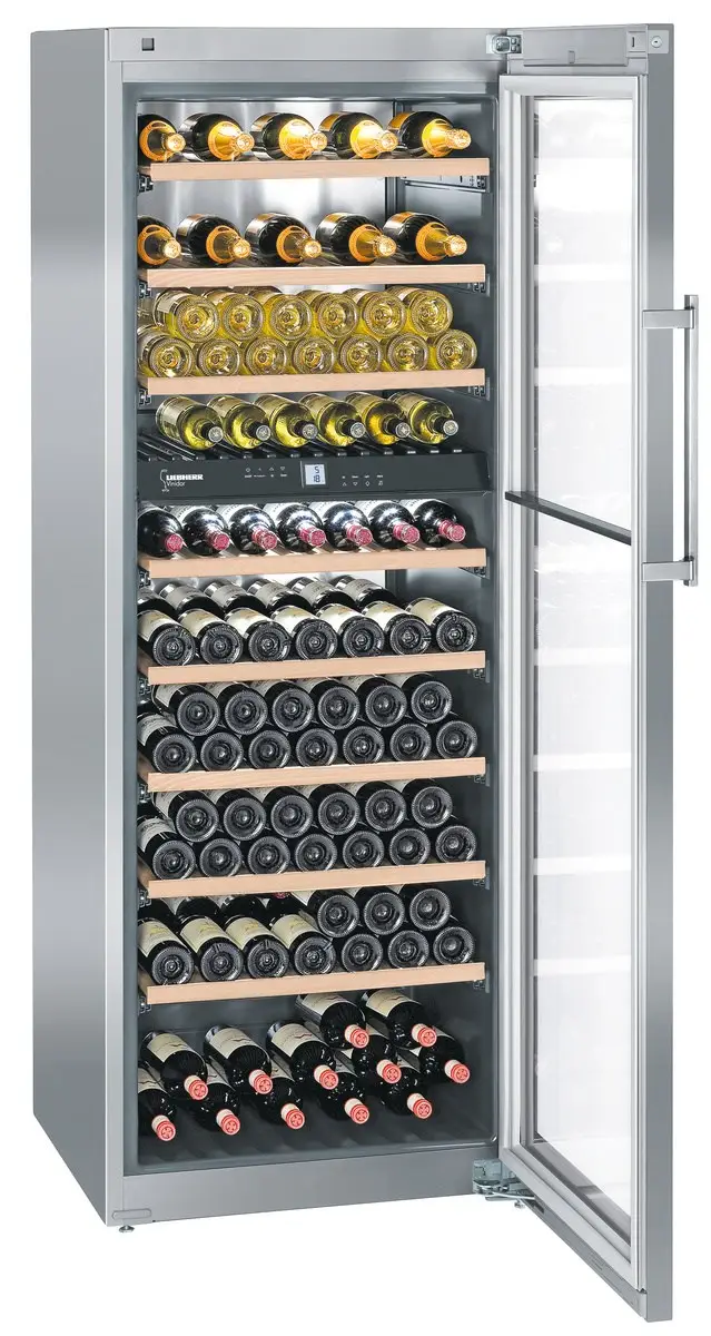Liebherr WTES 5972 Stainless Steel Upright Multi-Zone Wine Cooler, 211 x 0.75ml