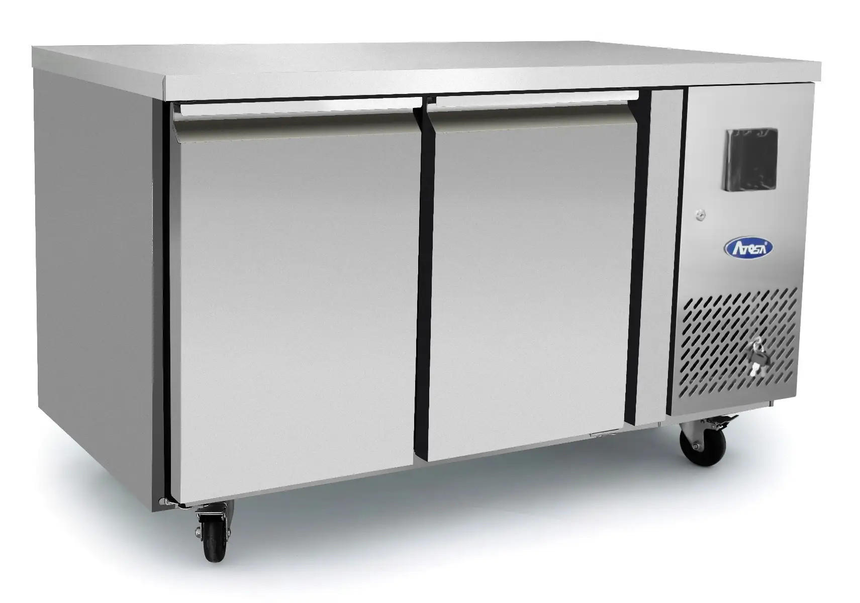 Atosa EPF3462HD 2 Door Heavy Duty Preparation Counter Freezer, 280 Litres