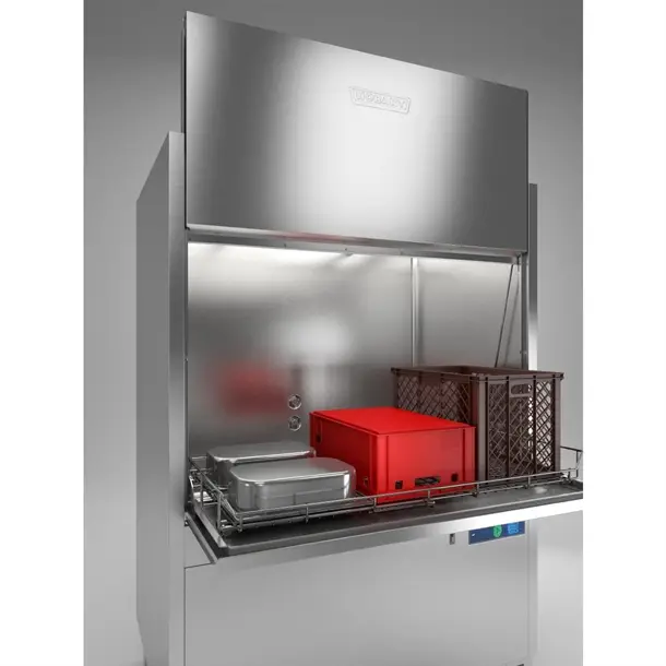 Hobart UXTRC-10A Utensil Washer with Drain Heat Recovery, Exhaust Heat Recovery, Base Rack, Tray Support & 1 Open Basket - Image 3