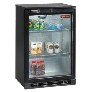 Diamond TAB1/D-N6 Hinged Glass Single Door Back Bar Bottle Cooler, 122 Litres