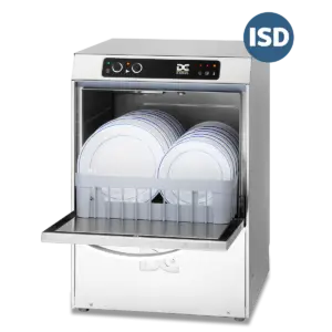 DC SD40ISD Standard Range 400mm Basket Frontloading Commercial Dishwasher with Integral Water Softener & Drain Pump, 11 Plates