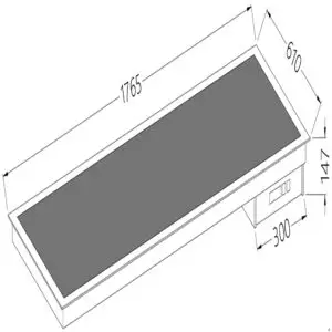 Diamond DI/VCX18-P Vitroceramic Element Black 5X Gn 1/1
